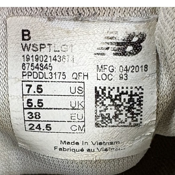New Balance Fresh Foam Sport Gray Womens US Size 7.5 WSPTLG1 Running Shoes - Picture 9 of 9
